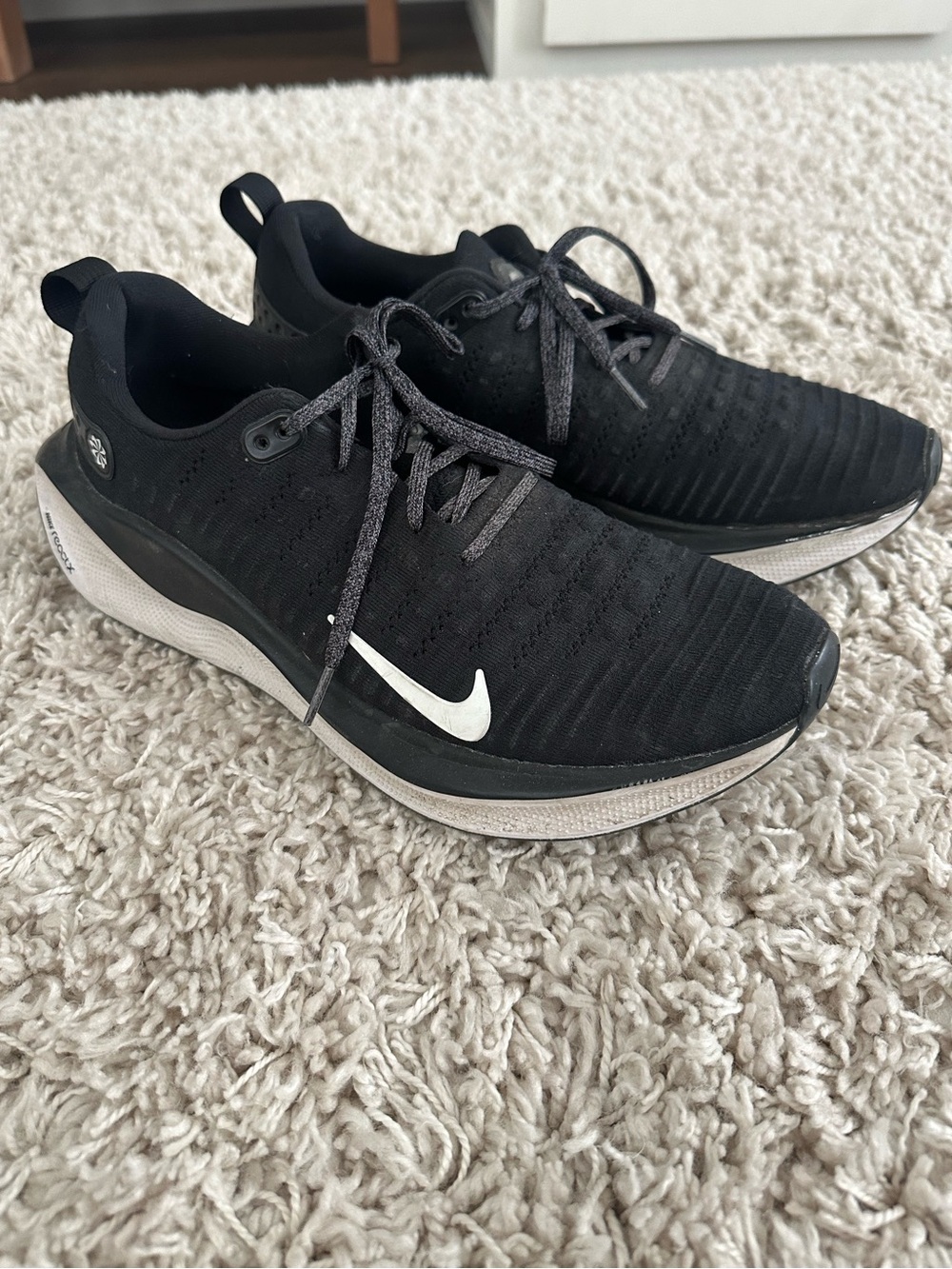 Nike ReactX Infinity Run 4 mens 11.5 Black/White DR2265-001